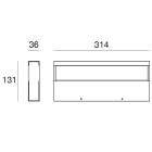 LINEA LIGHT - Lampada a parete | 198-264 V | 1 topLED 26 W DC - 30 W AC