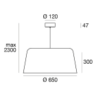 LINEA LIGHT - Sospensione | 198-264 V | 112 topLED 32 W DC - 35 W AC