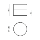LINEA LIGHT - Lampada a parete - Plafone | 198-264 V | 21 topLED 10 W DC - 11 W AC