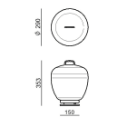 LINEA LIGHT - Lampada da terra - Paletti e teste palo | 220-240 V | 40 topLED 9 W DC - 11 W AC