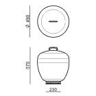 LINEA LIGHT - Lampada da terra - Paletti e teste palo | 220-240 V | 90 topLED 20 W DC - 22 W AC