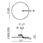 LINEA LIGHT - Sospensione | 220-240 V | 120 topLED 25 W DC - 26 W AC