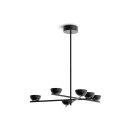 LINEA LIGHT - NIDO SOSP 56W 6L BLACK PH-CUT 2700K