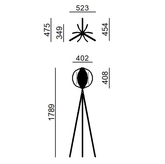 LINEA LIGHT - PAPYLIA TERRA D.400 BRONZE 2700K