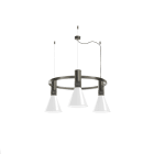 LINEA LIGHT - CONO SOSP. 3X14W E27 SATIN NICKEL