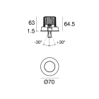 LINEA LIGHT - Downlights | 100-240 V | 1 arrayLED 6.5 W DC 700 mA