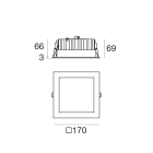 LINEA LIGHT - Downlights | 90 topLED 20 W DC 220-240 V AC
