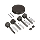 LINEA LIGHT - SET X ALIM.E FISS.PARETE NERO