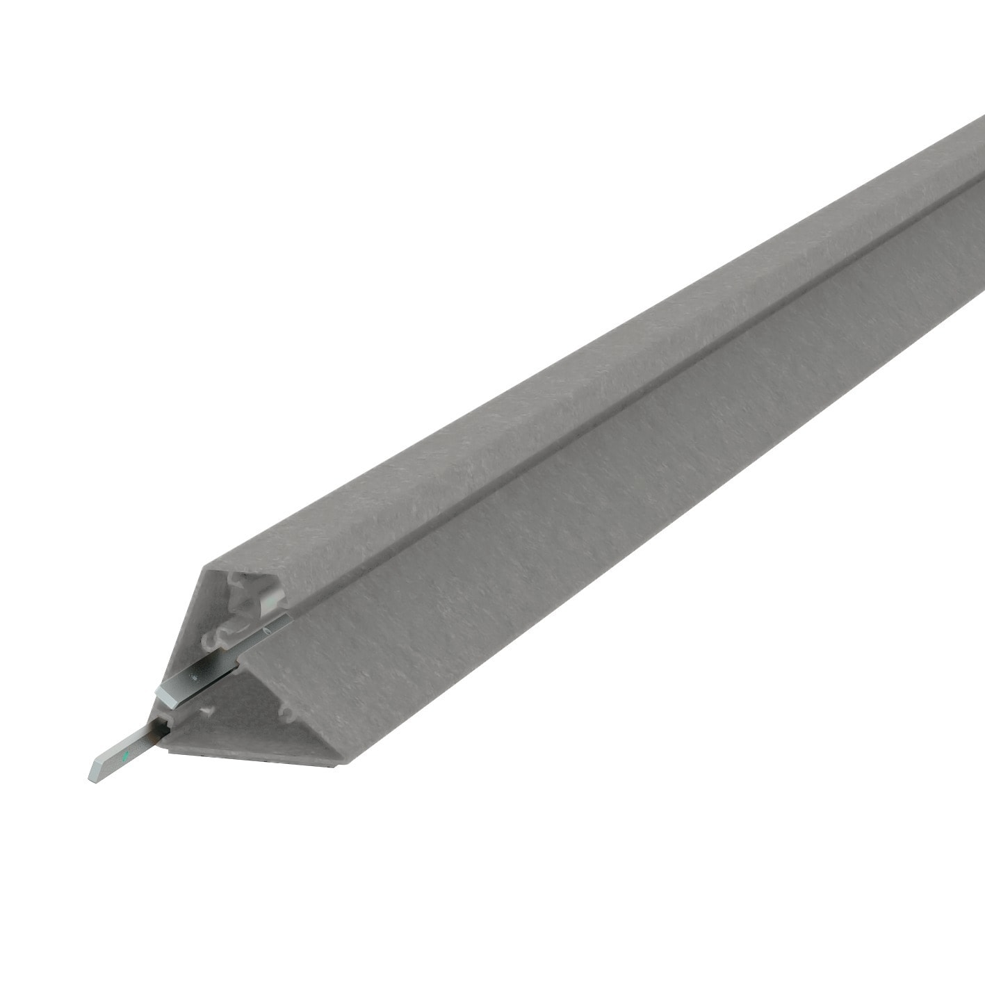 LINEA LIGHT - DIRIGO ALU.L.2M SLAVE GR.9006 GOFFR