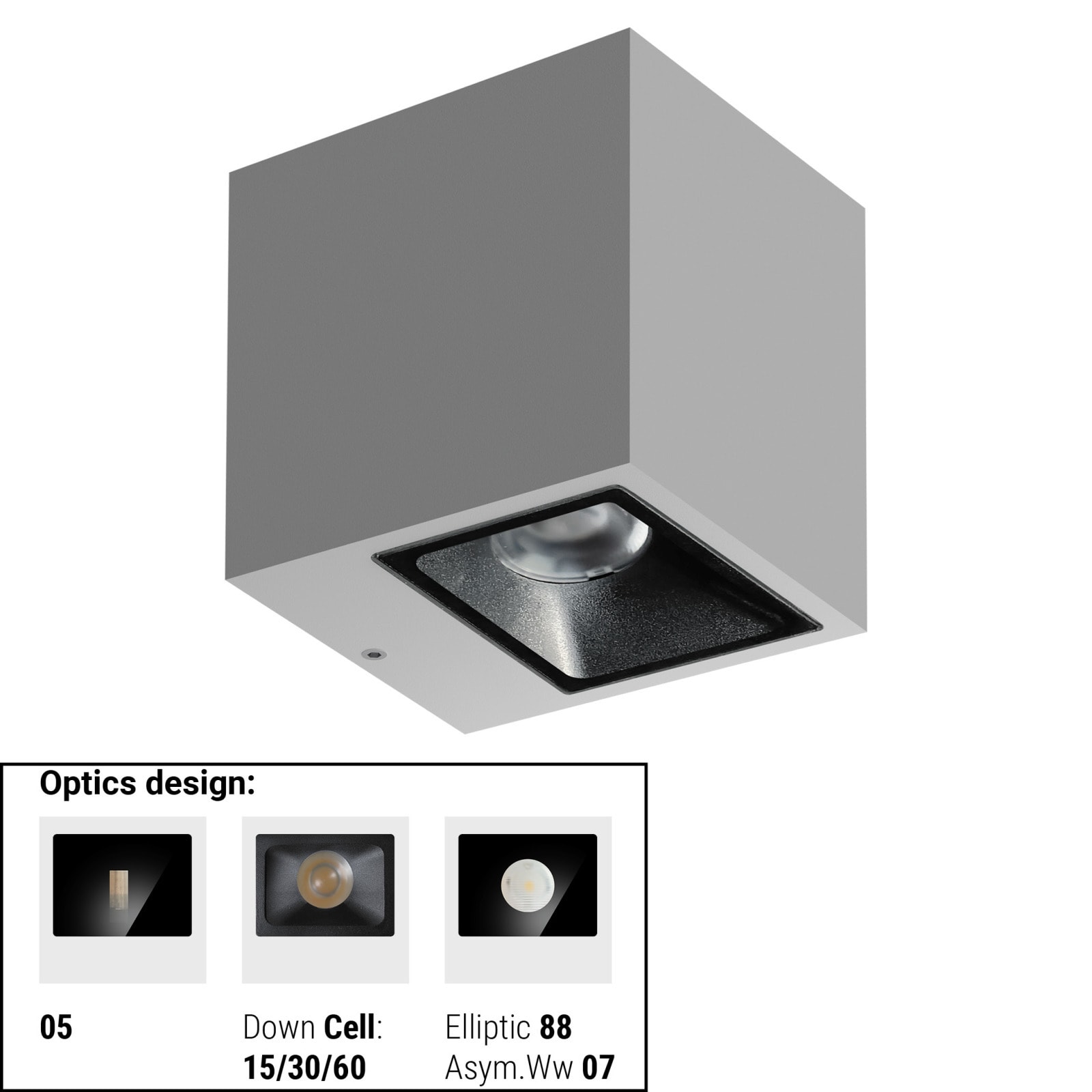 LINEA LIGHT - CUBIT 31 1L MONO 17WAC ON/OFF GG