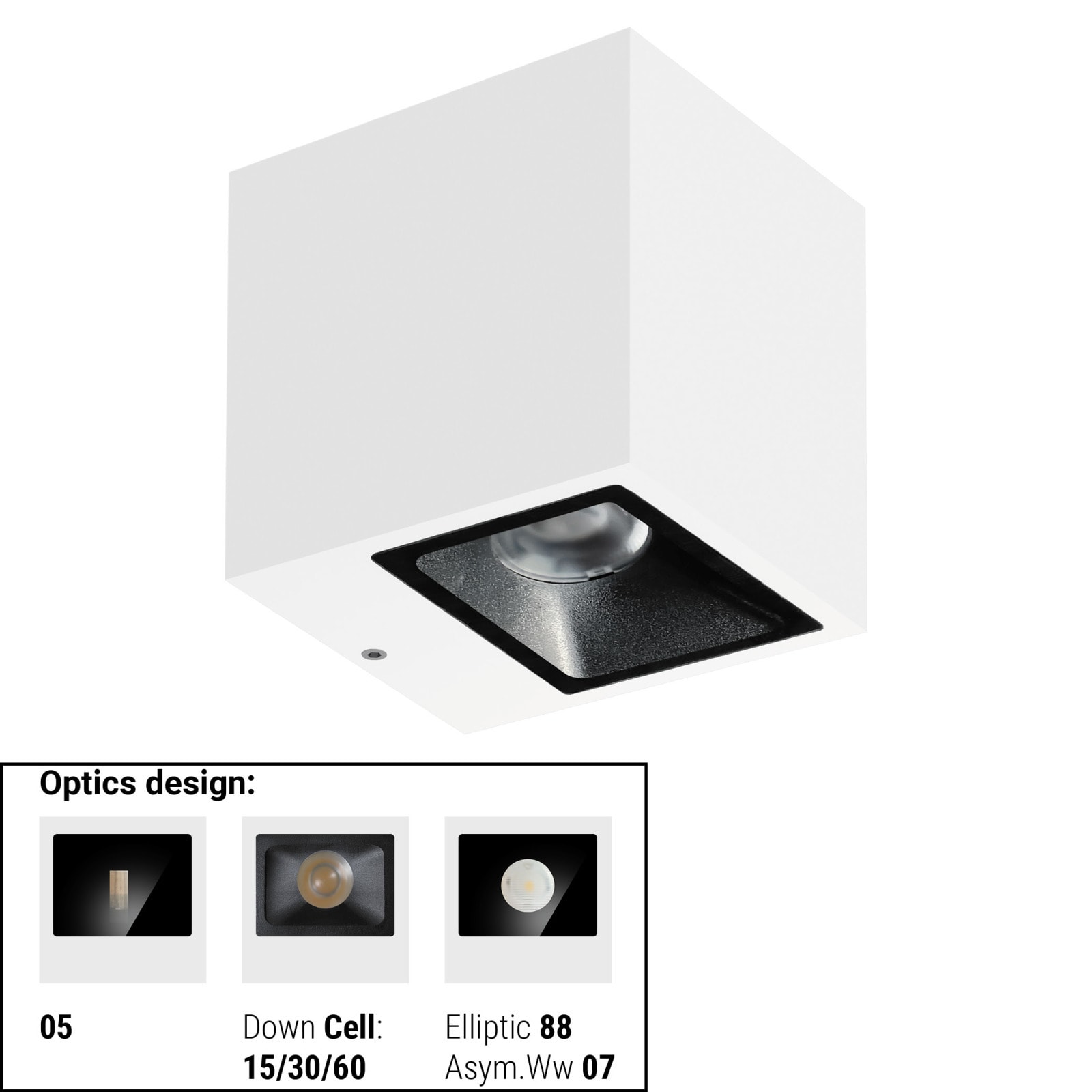 LINEA LIGHT - CUBIT 31 1L MONO 17WAC ON/OFF BG
