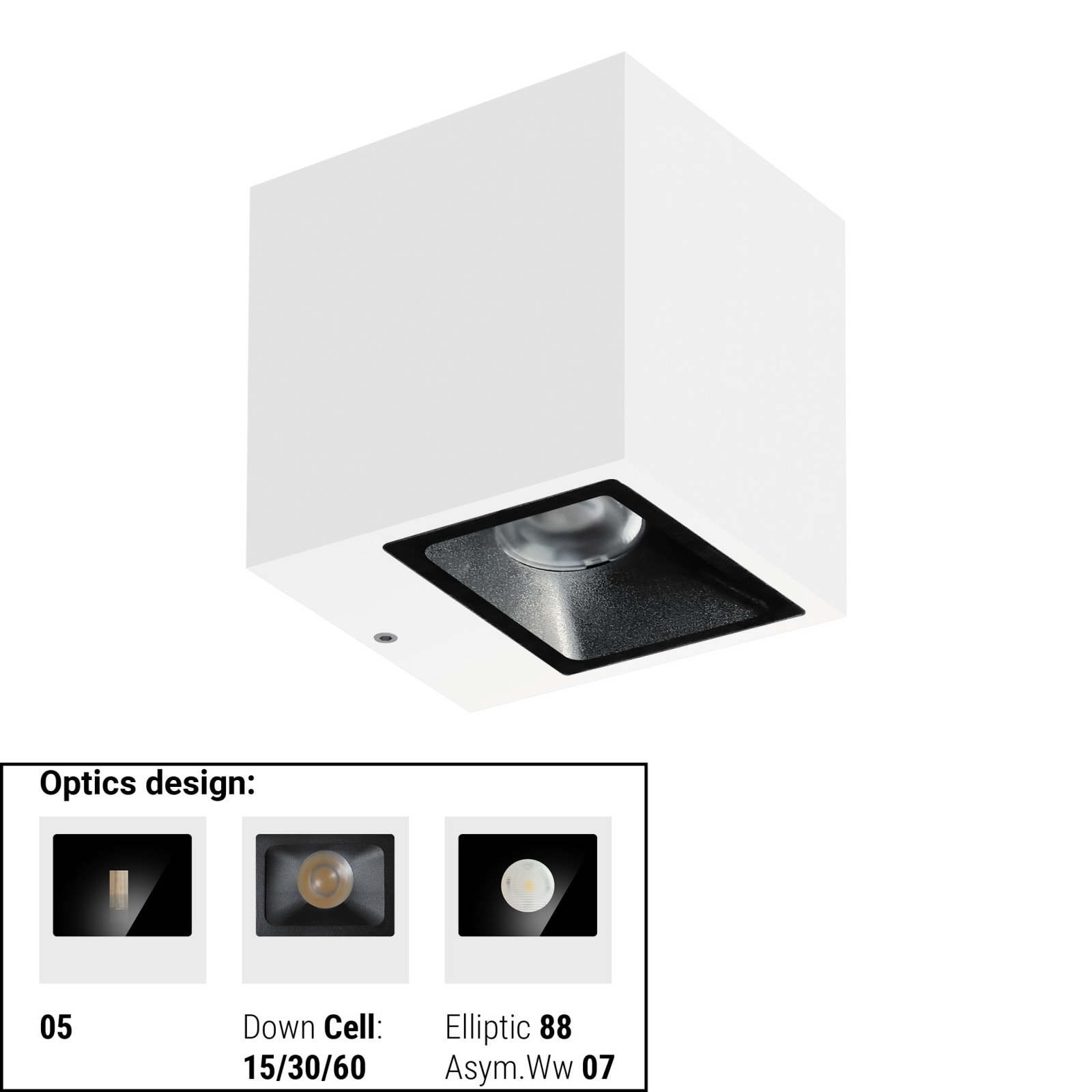 LINEA LIGHT - CUBIT 1 1L MONO 11WAC ON/OFF BG