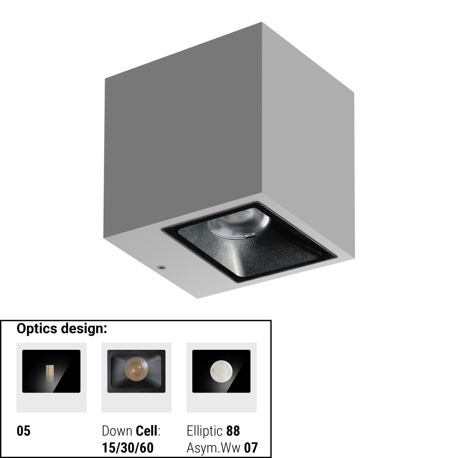 LINEA LIGHT - CUBIT 1 1L MONO 11WAC ON/OFF GG