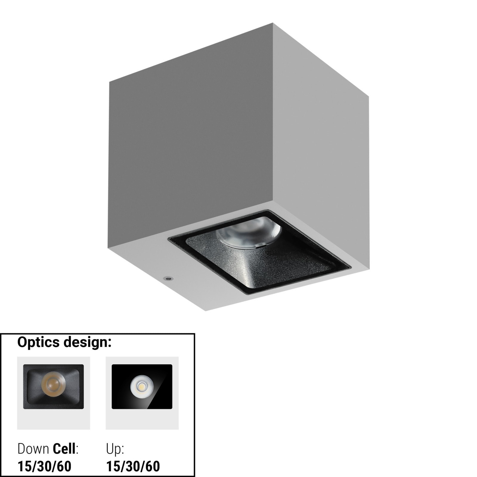 LINEA LIGHT - CUBIT 7 2L BI-EM 21,2WAC ON/OFF GG