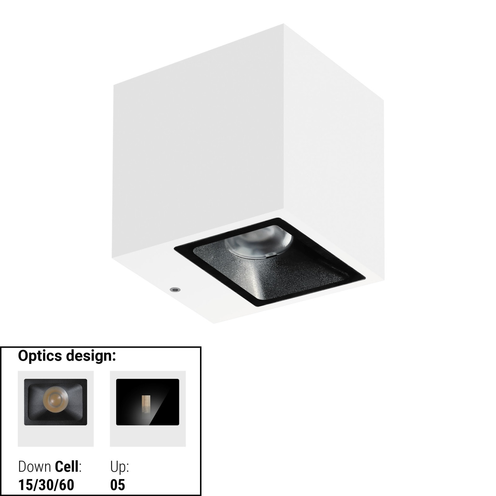 LINEA LIGHT - CUBIT 9 2L BI-EM 21,2WAC ON/OFF BG