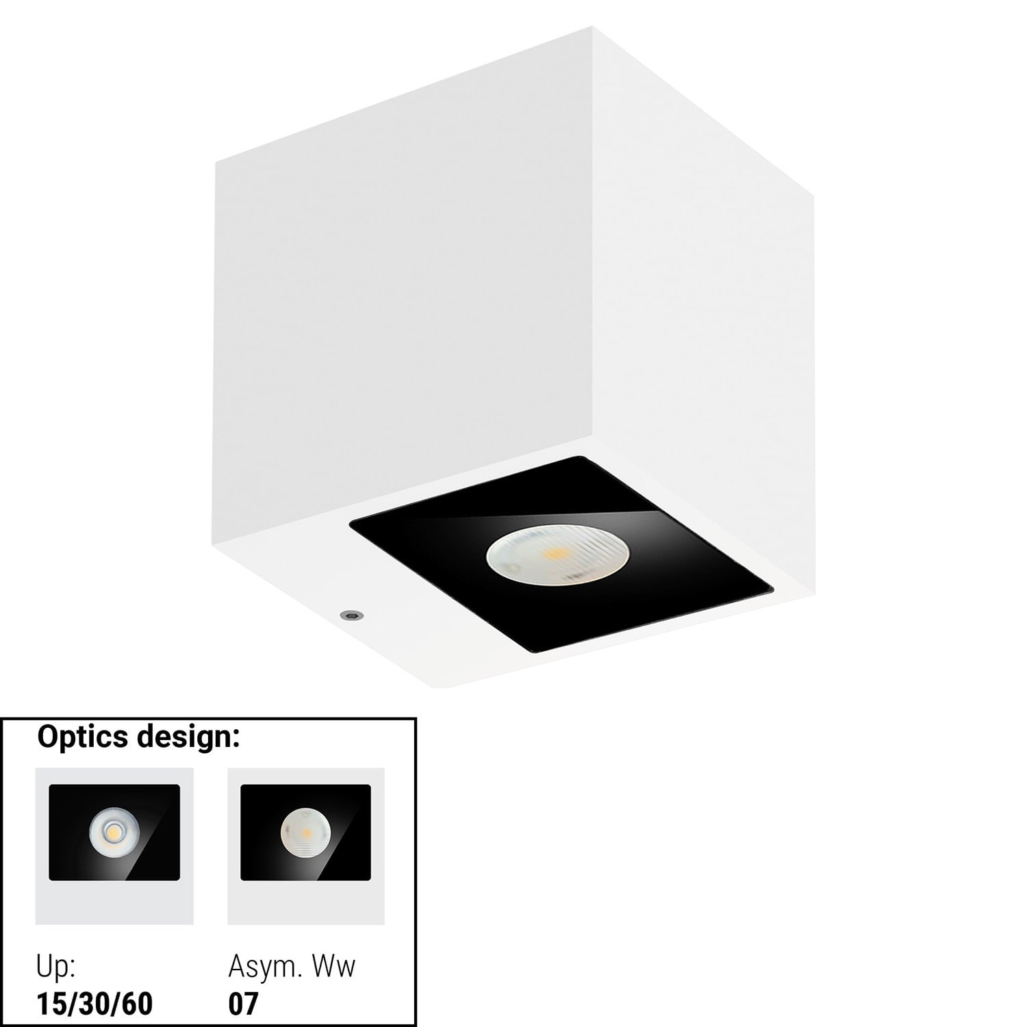LINEA LIGHT - CUBIT 58 2L BI-EM 31WAC ON/OFF BG
