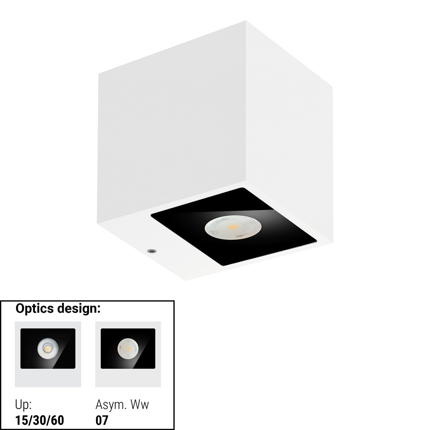 LINEA LIGHT - CUBIT 53 2L BI-EM 21,2WAC ON/OFF BG