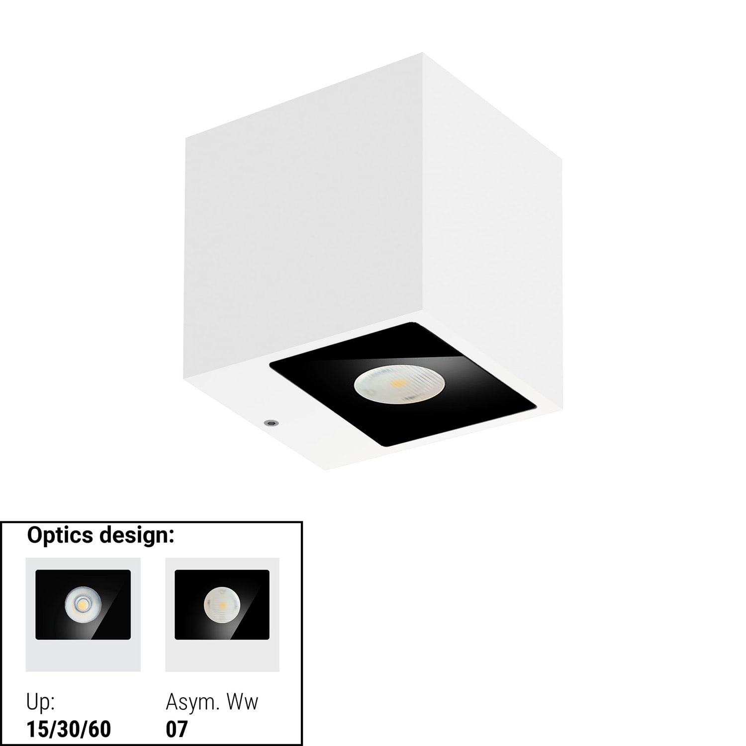 LINEA LIGHT - CUBIT 48 2L BI-EM 15,5WAC ON/OFF BG