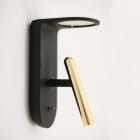LINEA LIGHT - 2NIGHTS APPL.4W NERO TUBO ORO+INT.