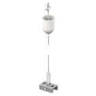 LINEA LIGHT - SOSP.L.1,5MT ROS.BCO CON TEND.AUTO