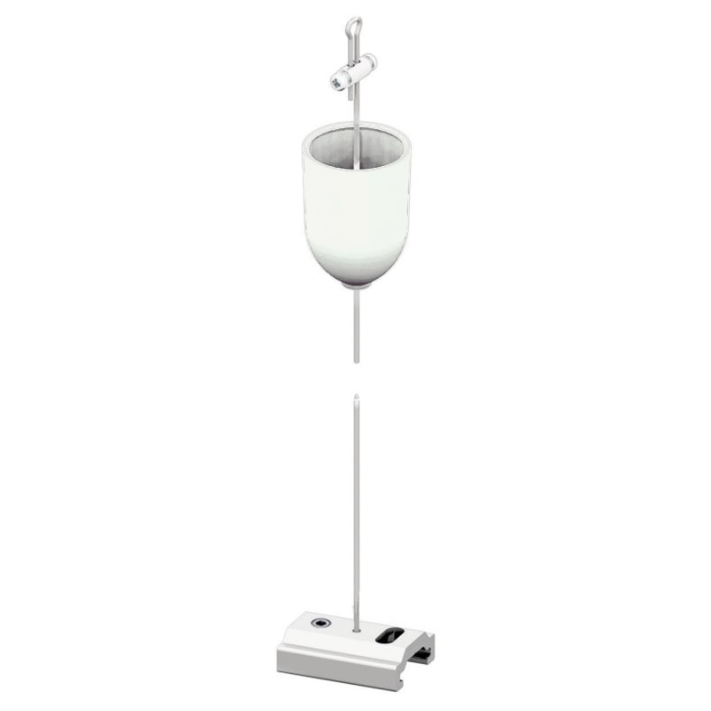 LINEA LIGHT - SOSP.L.1,5MT ROSONE BIANCO E STAFFA