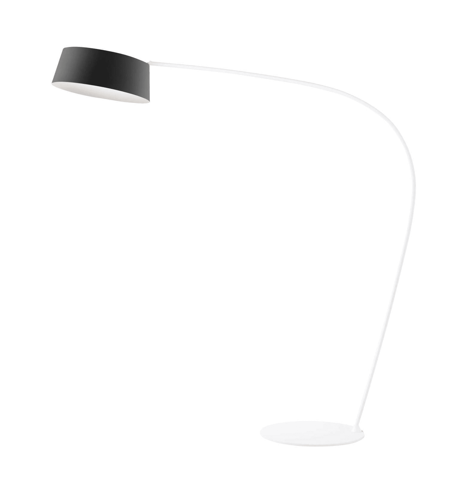 LINEA LIGHT - OXYGEN PIANT.CURVA 36W DIM.PU NERO