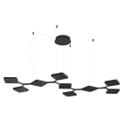 LINEA LIGHT - QUAD SOSP.LINEA 91W DALI NERO RAG.