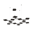 LINEA LIGHT - QUAD SOSP.CIRCOL.91W DALI NERO RAG.