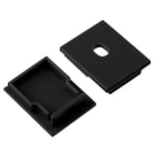 LINEA LIGHT - KIT TAPPI LUNO QUADRATO 2PZ NERI