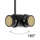 LINEA LIGHT - NODE CON.SNODO SOSP NERO C/CAVO