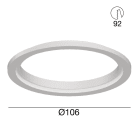 LINEA LIGHT - ACESSORIO GHIERA PC BIANCO D.106