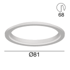 LINEA LIGHT - ACESSORIO GHIERA PC BIANCO D.81