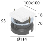 LINEA LIGHT - ACESS.CONTROC.ORMA C/FLANGIA 8W