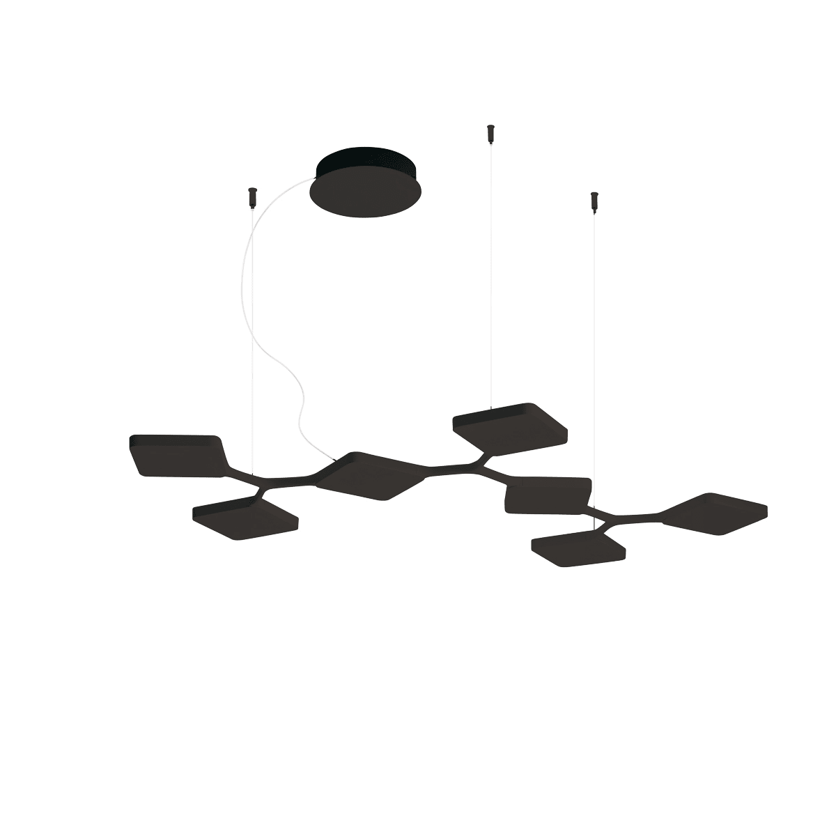 LINEA LIGHT - QUAD SOSP.LINEA 42W NERO RAG.PH