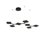 LINEA LIGHT - QUAD SOSP.LINEA 42W NERO RAG.PH