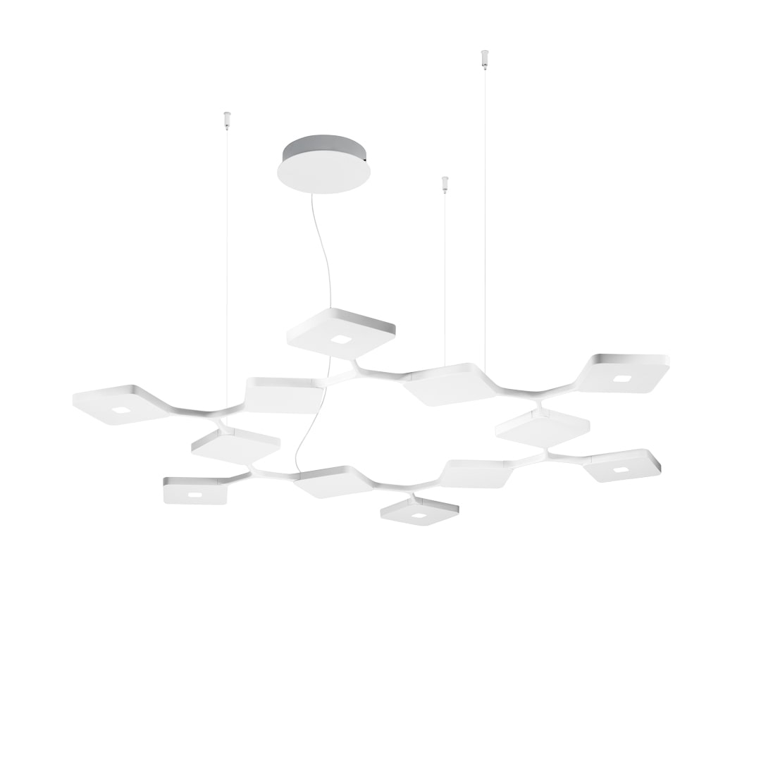LINEA LIGHT - QUAD BI SOSP.CIRC.89W DALI B.CO RAG