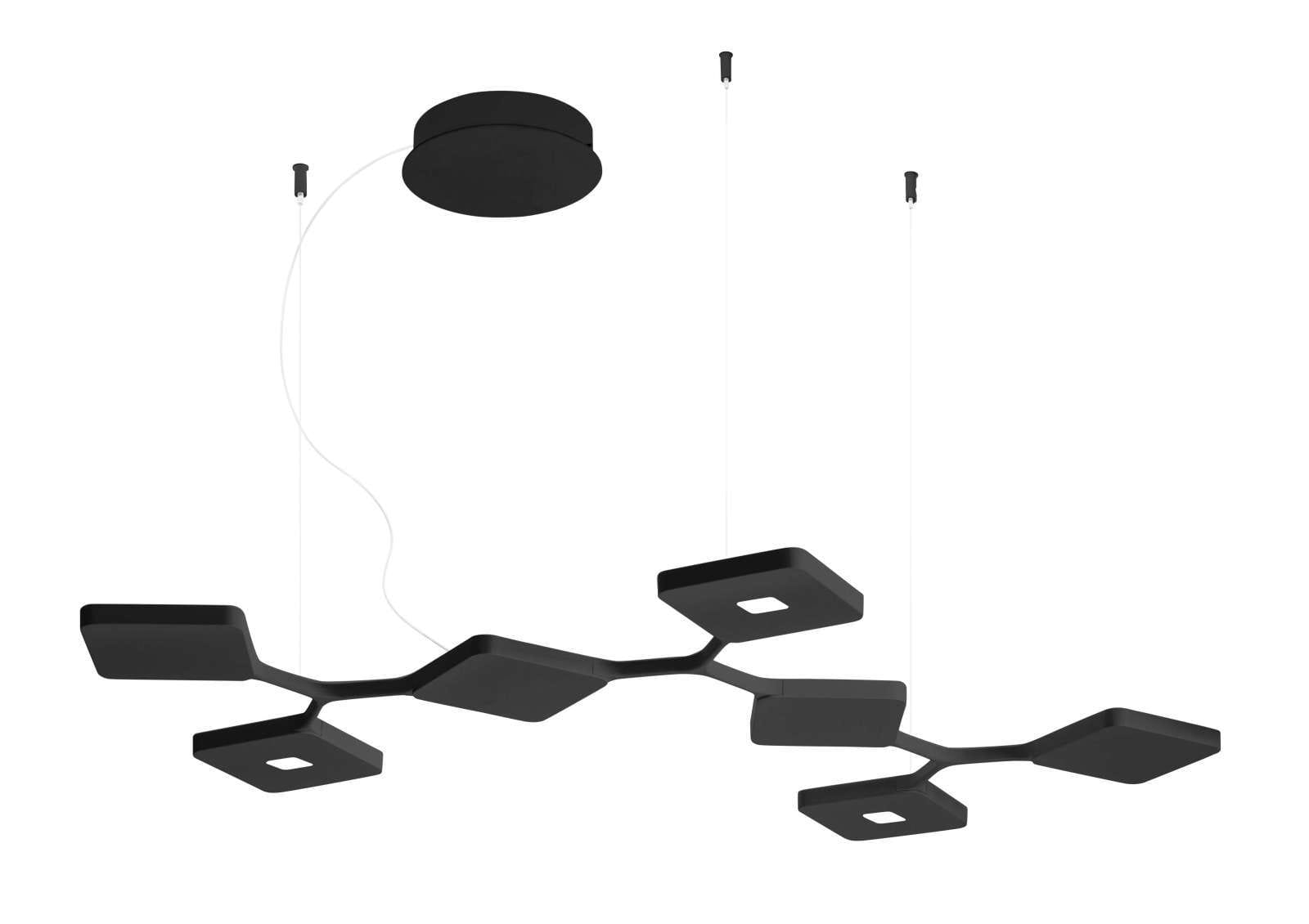 LINEA LIGHT - QUAD BI SOSP.LIN.54W NERO RAG.PH