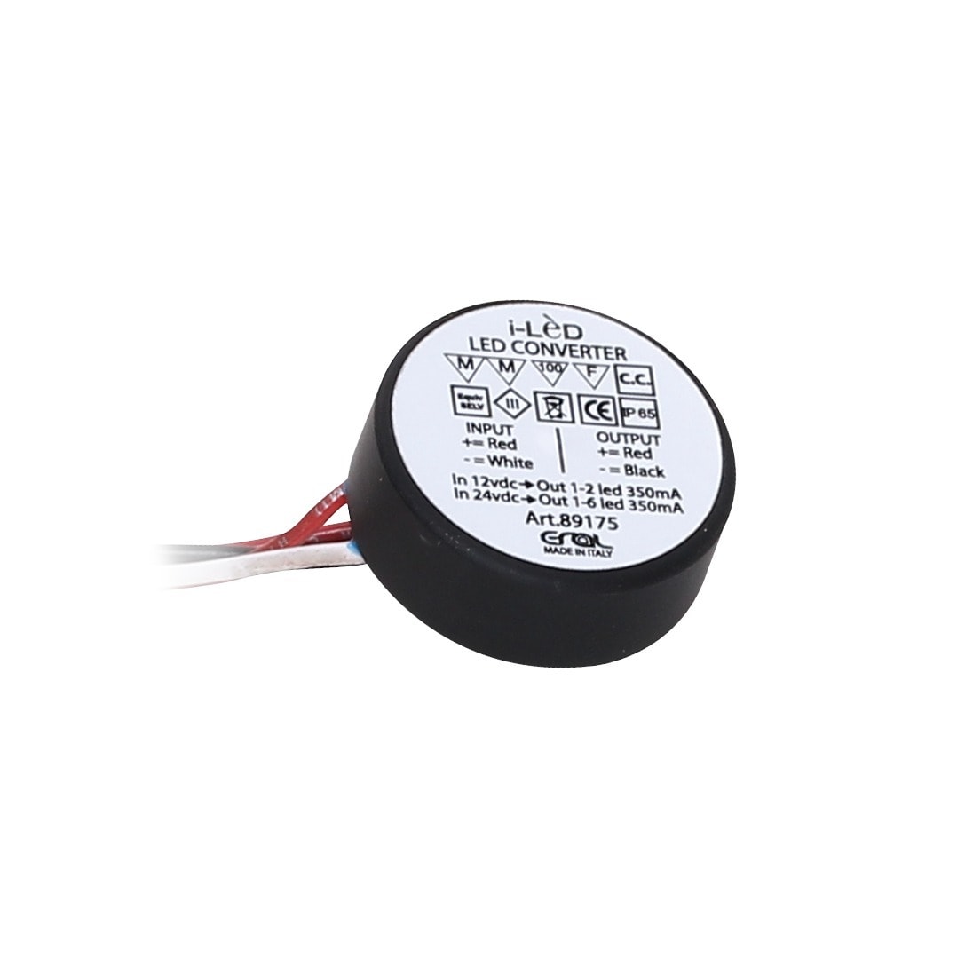 LINEA LIGHT - CONV ROTONDO FINITO 600MA RES.