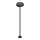 LINEA LIGHT - PISTILLO OUT L600 NERO RAGG.