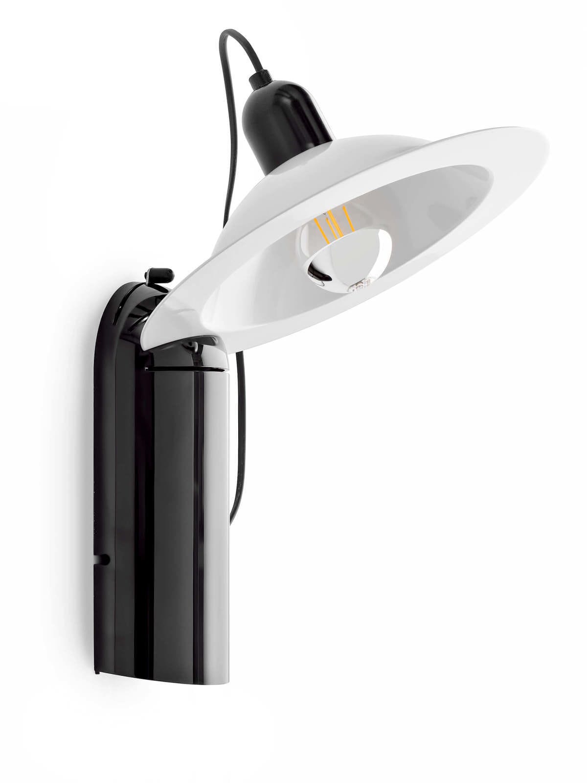 LINEA LIGHT - LAMPIATTA LUM E27 7W NERO/B.CO