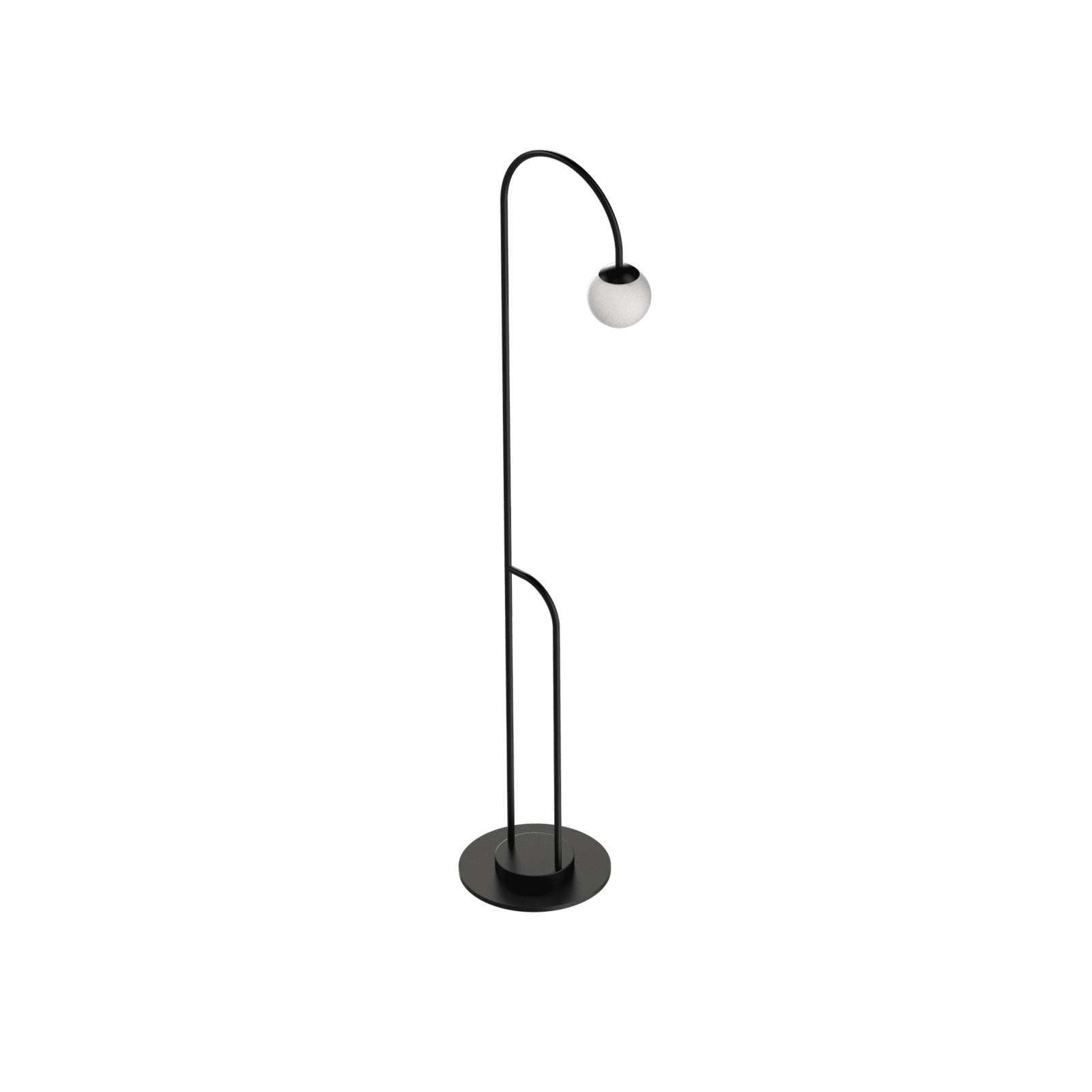 LINEA LIGHT - BUTLER PIANT.EST. 7W NERO RAGG.
