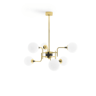 LINEA LIGHT - GALASSIA SOSP.6 LUCI OTTONE DORATO