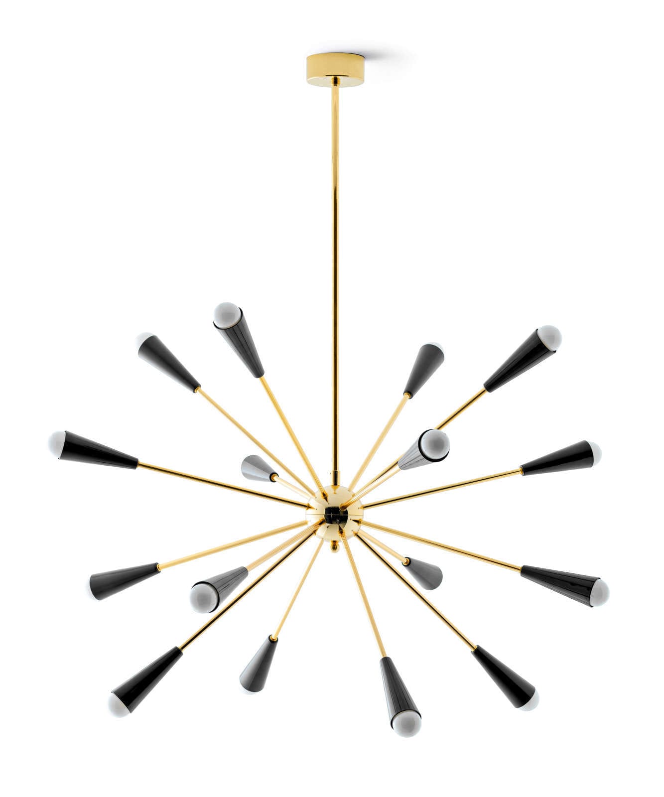 LINEA LIGHT - SPUTNIK SOSP.16XE14 OTTONE DOR/NERO