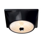 LINEA LIGHT - GOLETTA LAMP.SOFF.E27 NERO L./B.CO