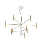 LINEA LIGHT - PERLA SOSP 9BR 43W ORO SPAZ/B.CO