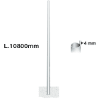 LINEA LIGHT - Conical poles in galvanised steel - 4 mm thin - L.10800 mm