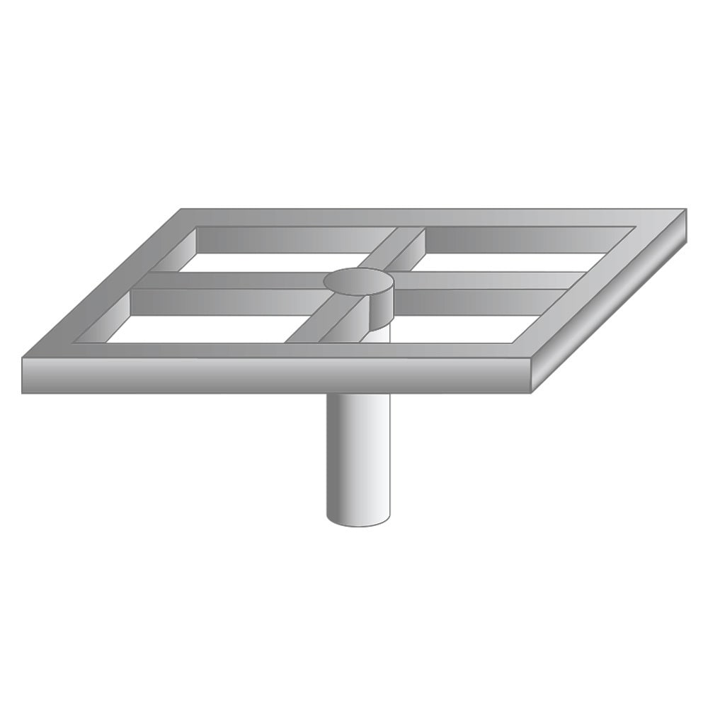 LINEA LIGHT - Square-section cross arm - Diameter 100 mm for conical or tapered pole