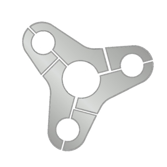 LINEA LIGHT - ACCOPIATORE TRIPLO 101/60 RAL7035