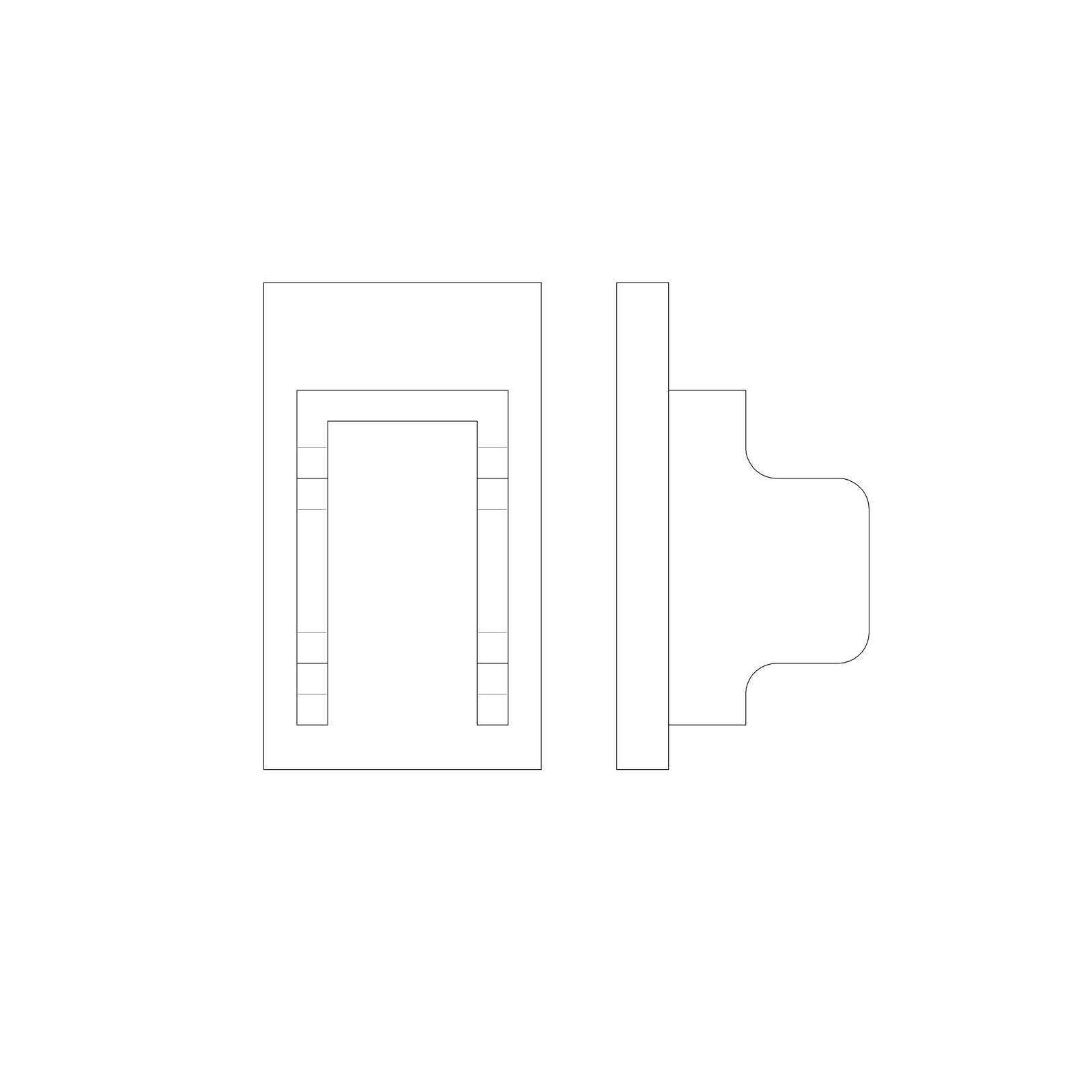 LINEA LIGHT - KIT TAPPI IN PLASTICA 2PZ.BIANCHI