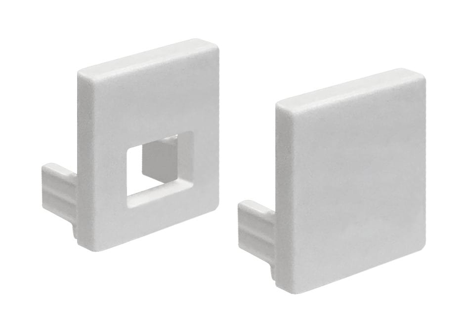 LINEA LIGHT - KIT TAPPI IN PLASTICA 2PZ.BIANCHI